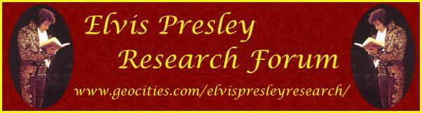Elvis Presley Research Forum banner