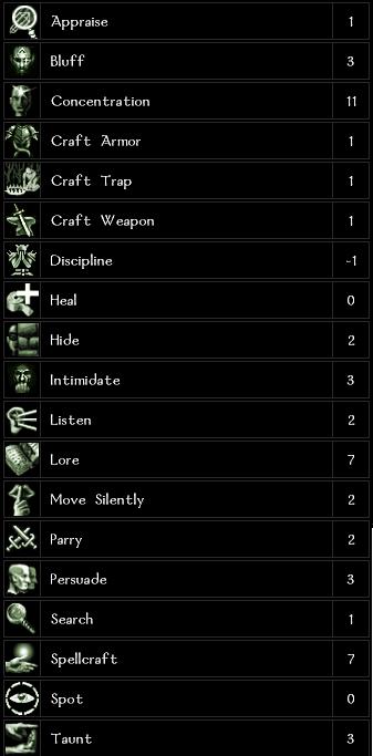 Skills, Feats & Special Abilities