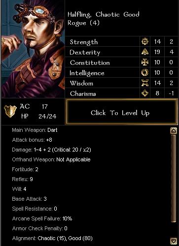 Character Sheet & Inventory
