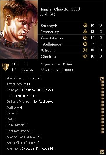 Character Sheet & Inventory