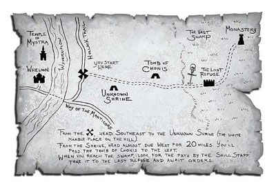 The map found in the Temple of Mystra.