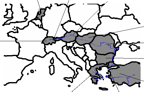 Europe map: our
route