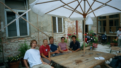 Hanging out at the hostel
