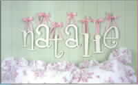 Handpainted wooden letters