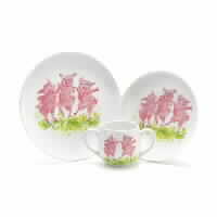 Dancing pigs baby set