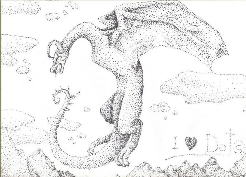 Pointilism Wyvern