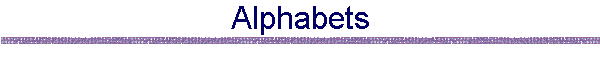 Alphabets