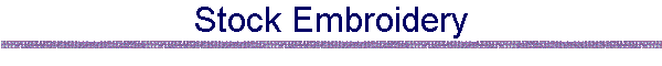 Stock Embroidery