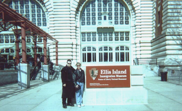 Scott and Elona at Ellis Island