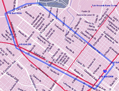 Map of Mid-City