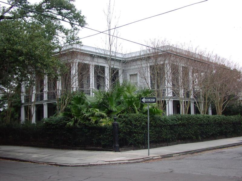 This gorgeous home at the corner of Coliseum and Second Street belongs to a famous musician....can you guess who?