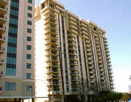 Towering condos overlook Lake Pontchartrain