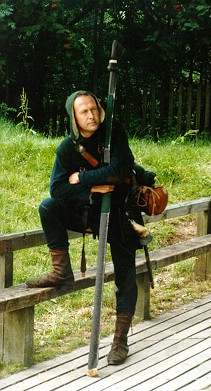 image of a modern woodward re-enactor