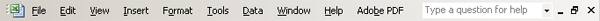 The Menu Bar