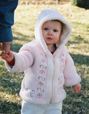 Just taking a walk with Daddy.