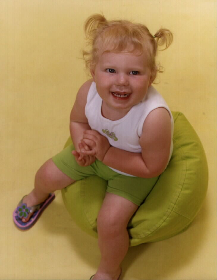 In her favorite shoes