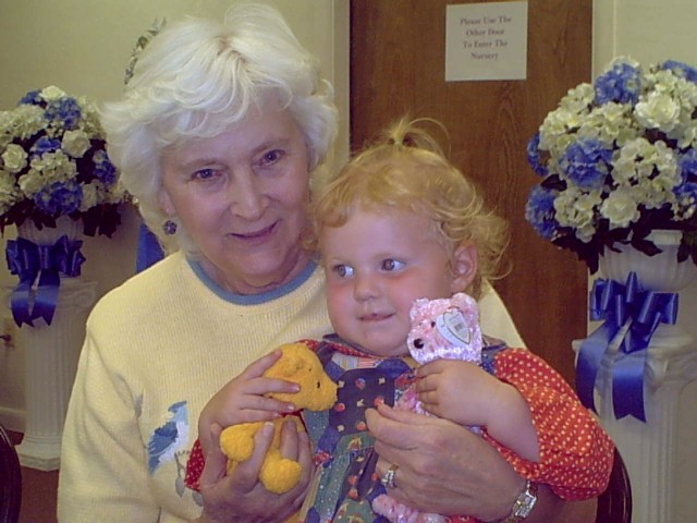 Granny, "I made this for your mommy!"