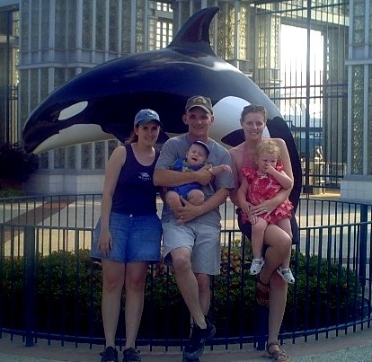 Big shamu splashed us at Seaworld