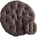Papasan Cushions Chocolate