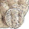 Embroidered Papasan Cushions