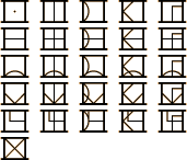 D'ni Numerals from 0 to 25