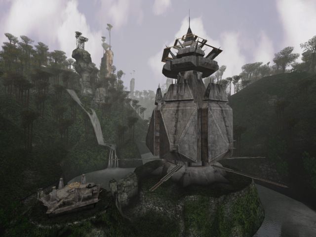 Uru shows us vast lands beyond the scope of the game world.