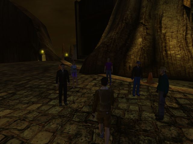 The city is a large public area, where sometimes you will find a bunch of friendly people
