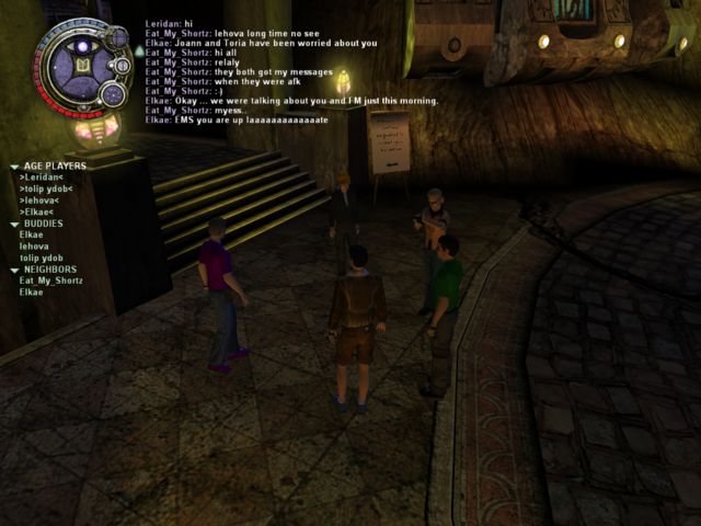 Another gathering in the 'hood, this time with a conversation shown