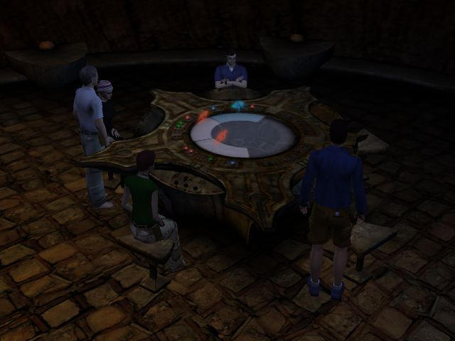 Playing the famous mini-game Ahyoheek