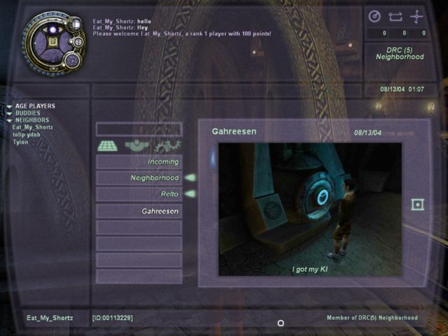 Your KI is far more powerful in Unt&igrave;l Uru. This is the full interface.