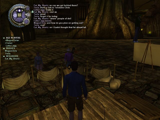 EMS gives a speech from the podium. Not quite sure how to get out though ;)