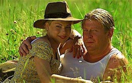 Rolf och Helena i gr�set