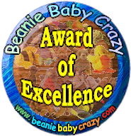 Awarded by Beanie Baby Crazy at www.beaniebabycrazy.com