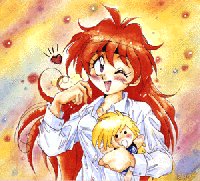 Lina:"Here...have a free Gourry doll."