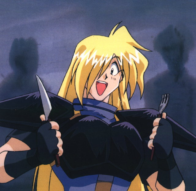 Gourry:"FOOD!!!"