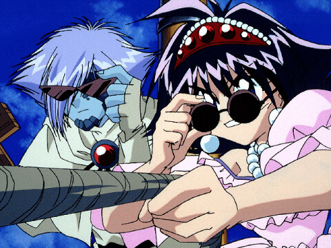 zel:"Put your glasses on Amelia. Lina's getting ready to cast the Dragon slave"