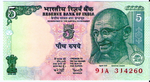 India 5 Rupees 2002