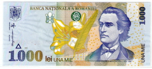Romania 1000 lei 1998 Unc 