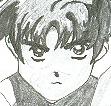 Saoran looking menasing