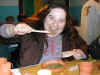 Crysania durante la cena (63075 byte)