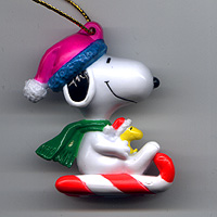 Whitman's, 2001, Snoopy on candycane sled