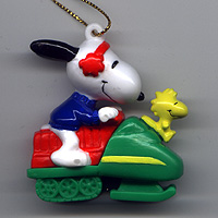 Whitman's, 1998, Snoopy riding green snowmobile