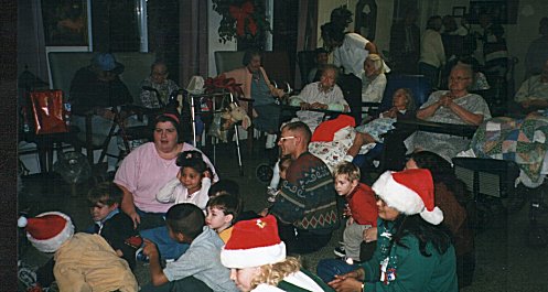 A few of our members and their families and some of the Broman's Nursing Home residents