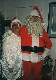 Santa and the Director at Broman's Nursing Home
