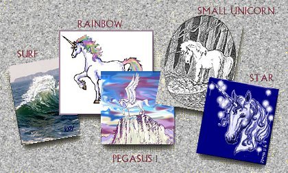 Unicorns and fantasy equines... scattered on the floor