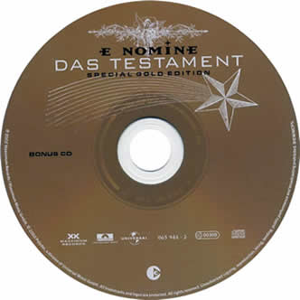 Das Testament (Special Gold Edition) Bonus CD