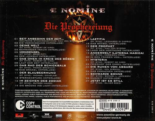Die Prophezeiung (Verso)