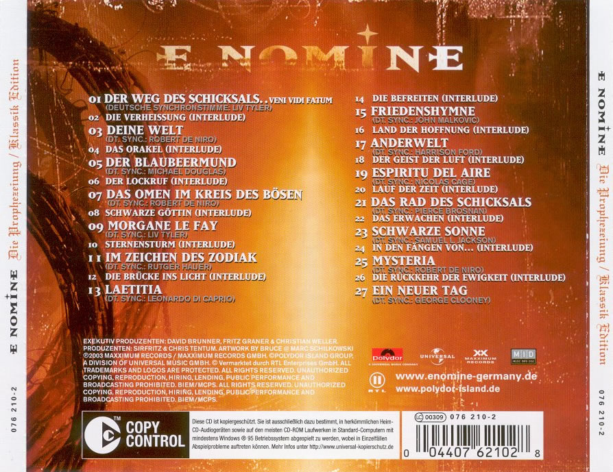 Die Prophezeiung - Klassic Edition (Verso)