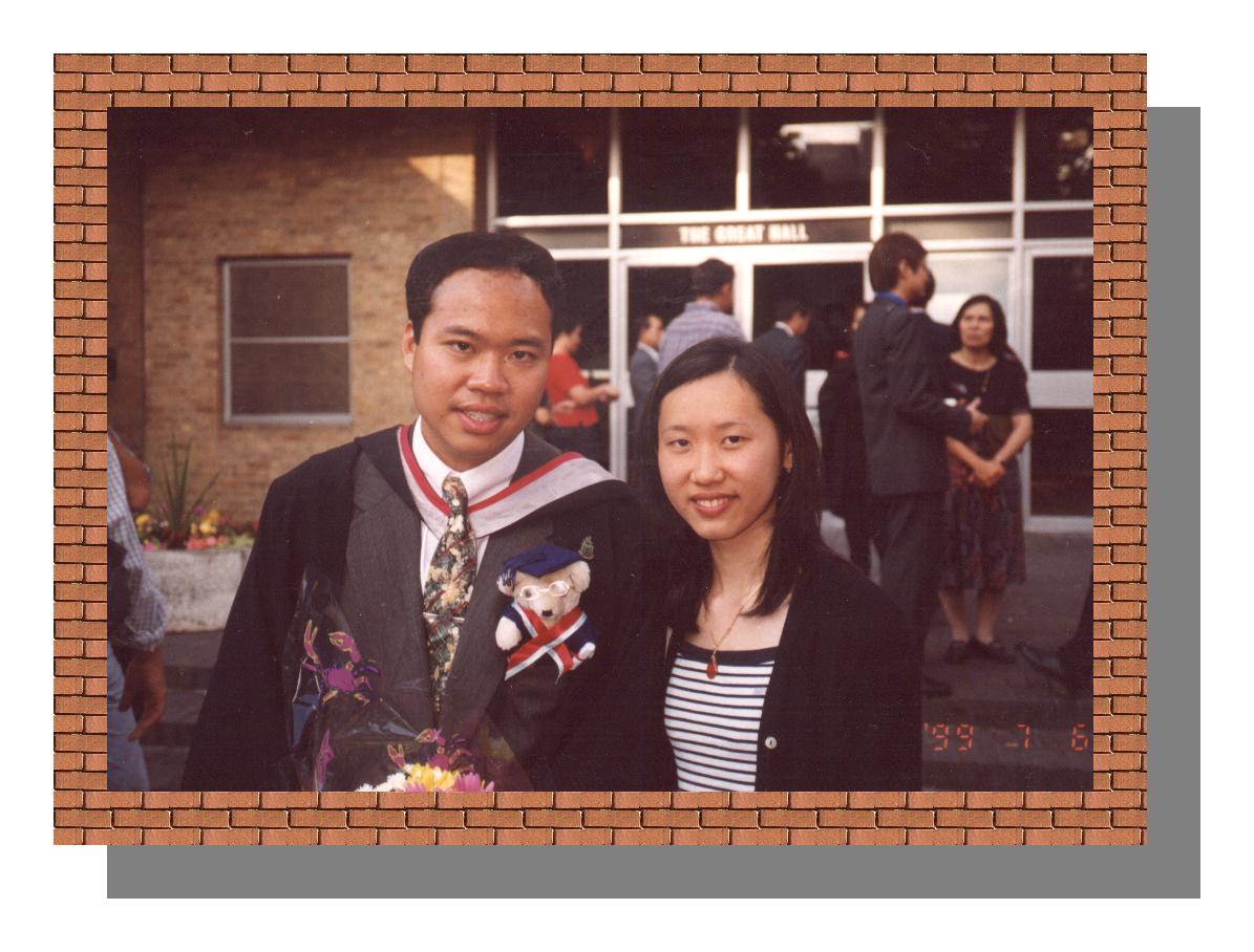 Norbert & Sheau Yun @ their graduation, UK