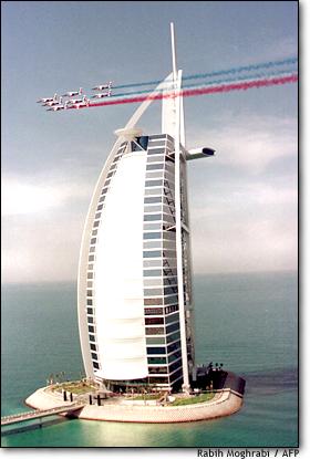 A newly built luxury hotel in UAE